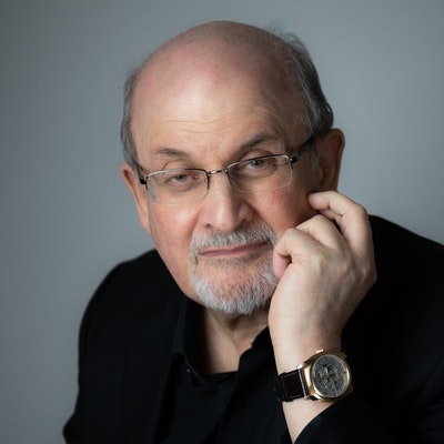portrait photo of Salman Rushdie